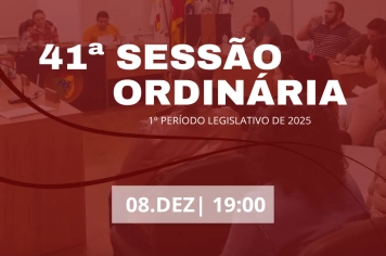 41ª Sessão Ordinária 