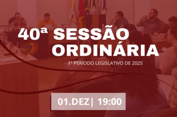 40ª Sessão Ordinária 