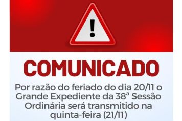 Comunicado!
