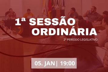1ª Sessão Ordinária 