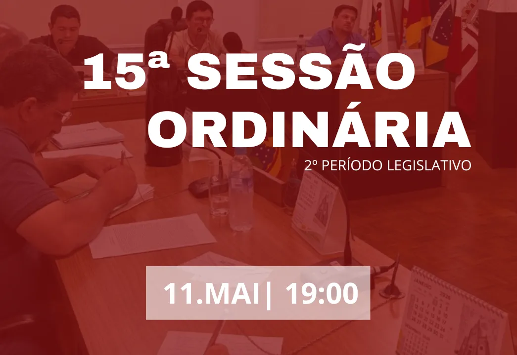 15ª Sessão Ordinária 