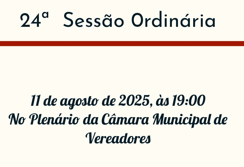24ª Sessão Ordinária 