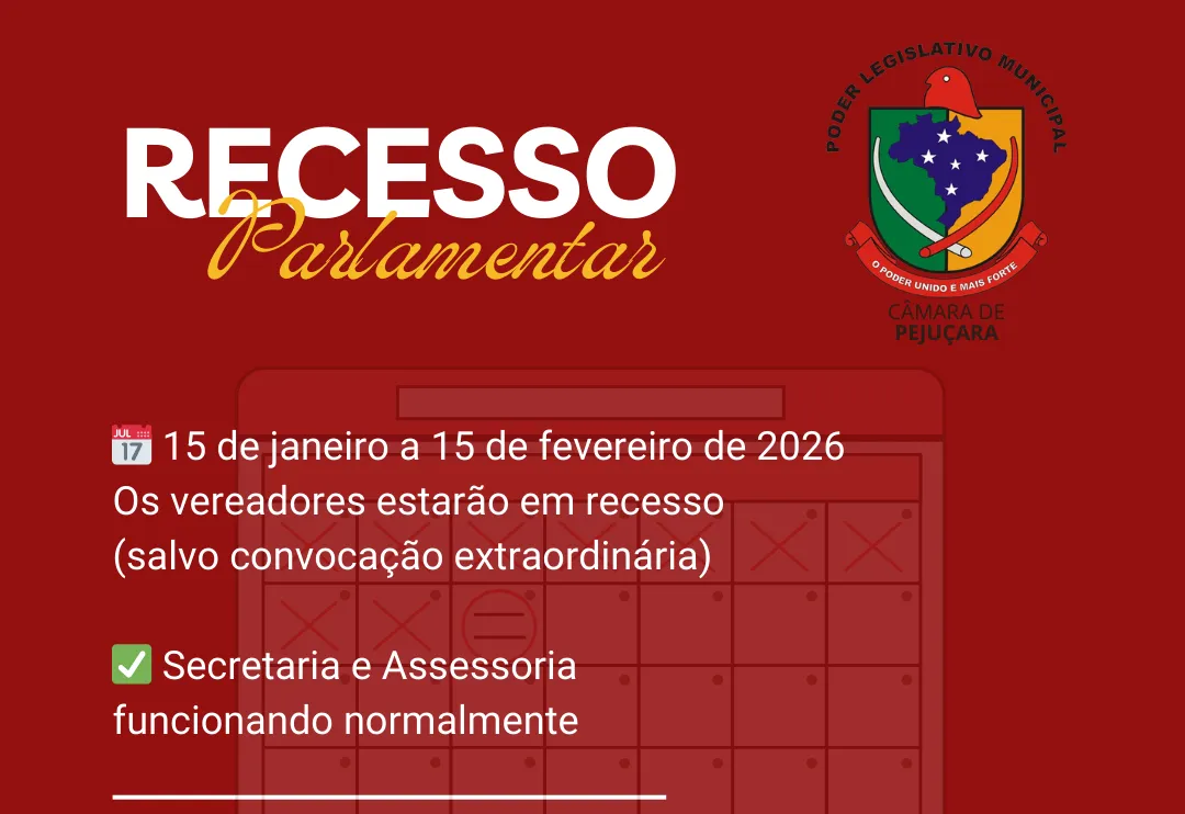 Recesso Parlamentar!