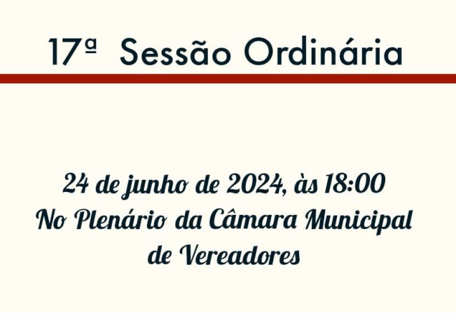 17ª Sessão Ordinária