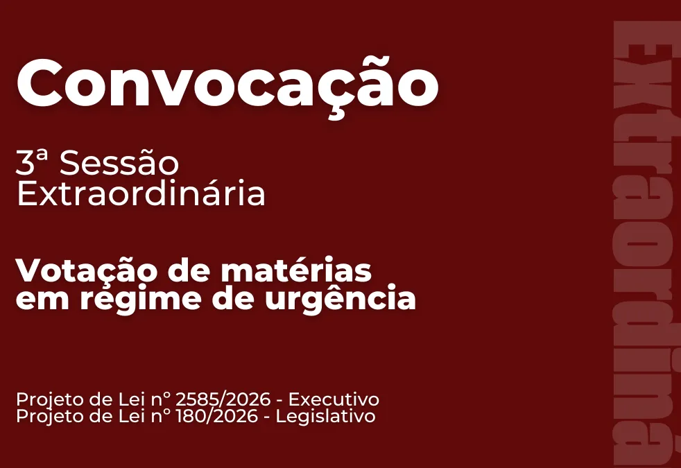 3ª Sessão Extraordinária 